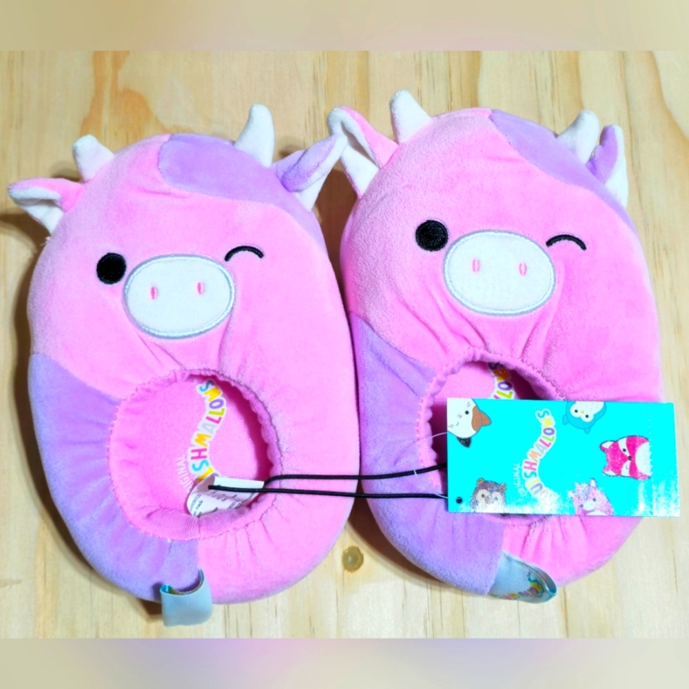 Squishmallow Slippers, Patty The Cow Slippers
